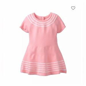Janie and Jack Baby Carnation Pink Striped Sweater Dress